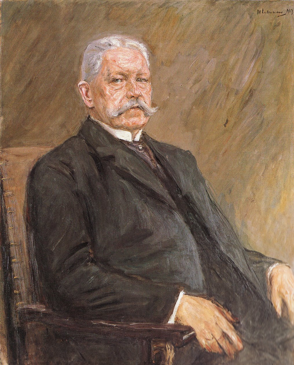 Paul von Hindenburg birodalmi elnök portréja alkotó: Max Liebermann