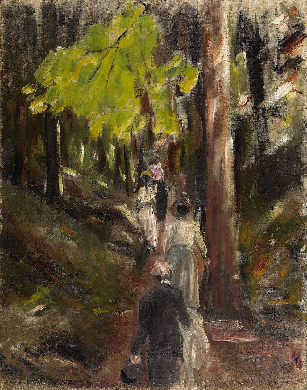 Erdei séta a Harz -hegységben alkotó: Max Liebermann