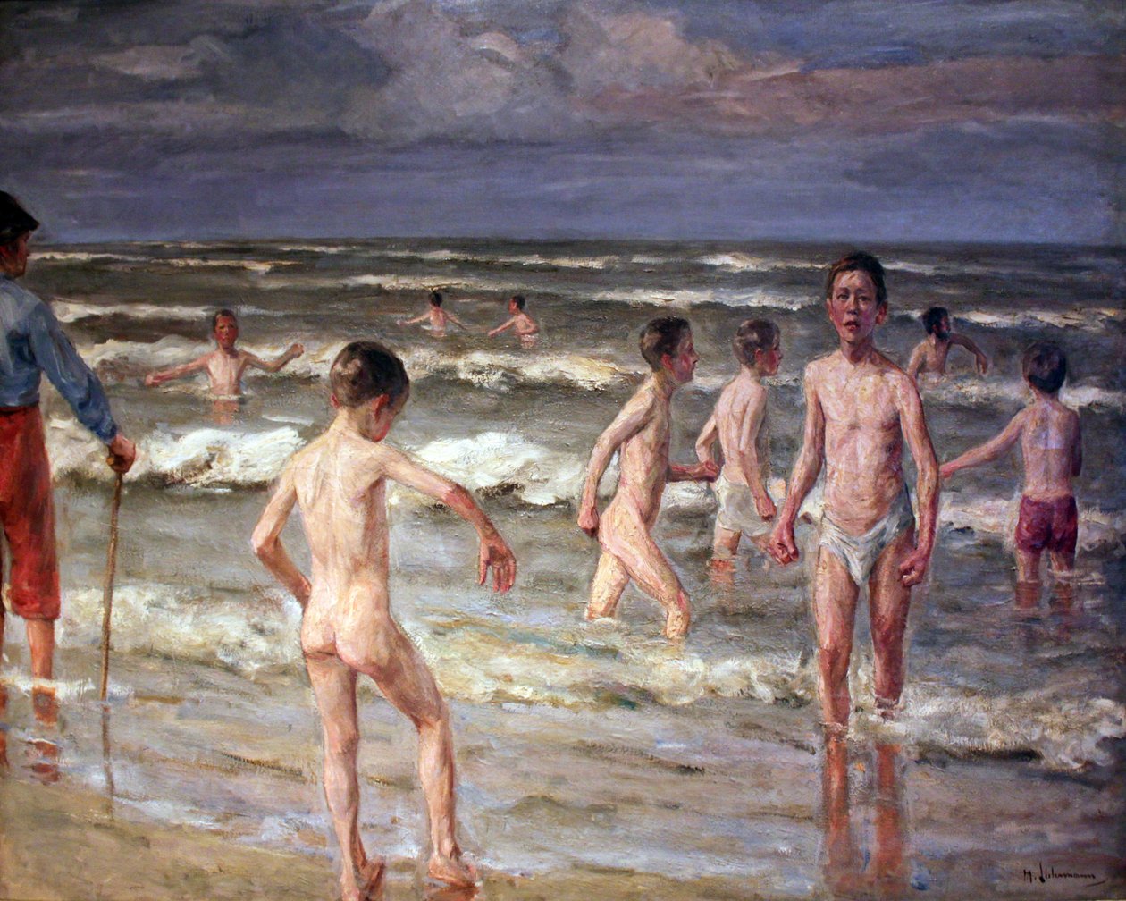 Fürdő fiúk alkotó: Max Liebermann