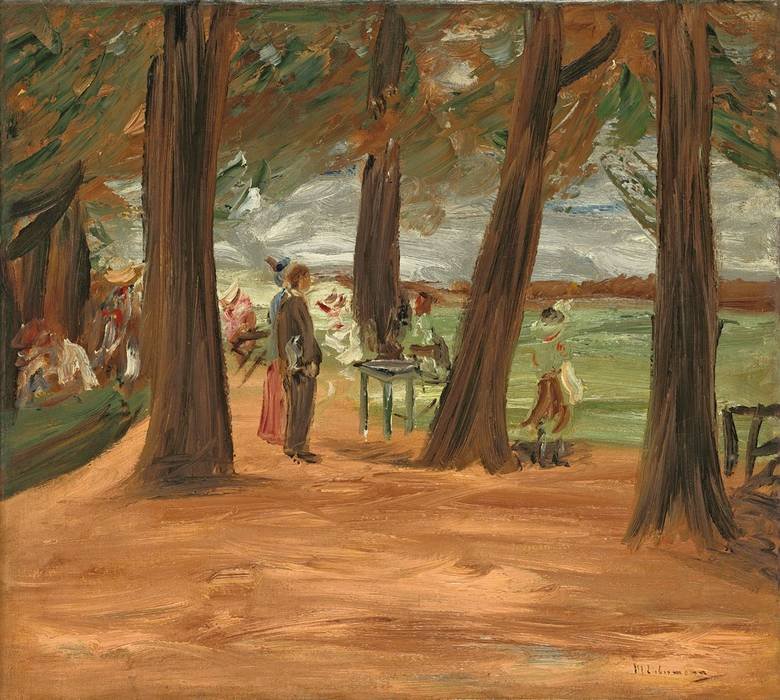 Beer garden - étterem kert alkotó: Max Liebermann