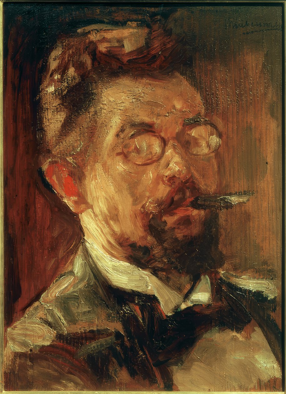 Max Slevogt portréja alkotó: Max Liebermann