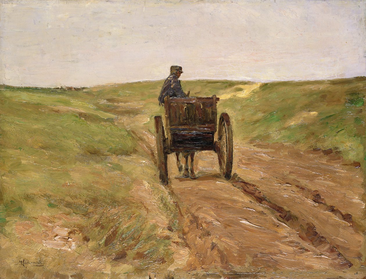 szekér Katwijkban, 1889 alkotó: Max Liebermann