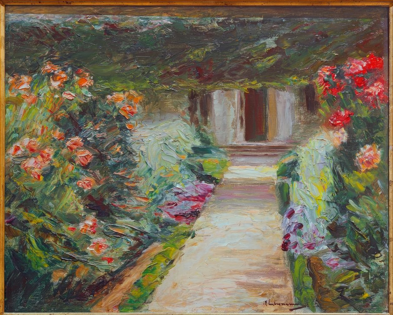 A konyhakert északkeletre - évelők virágai alkotó: Max Liebermann