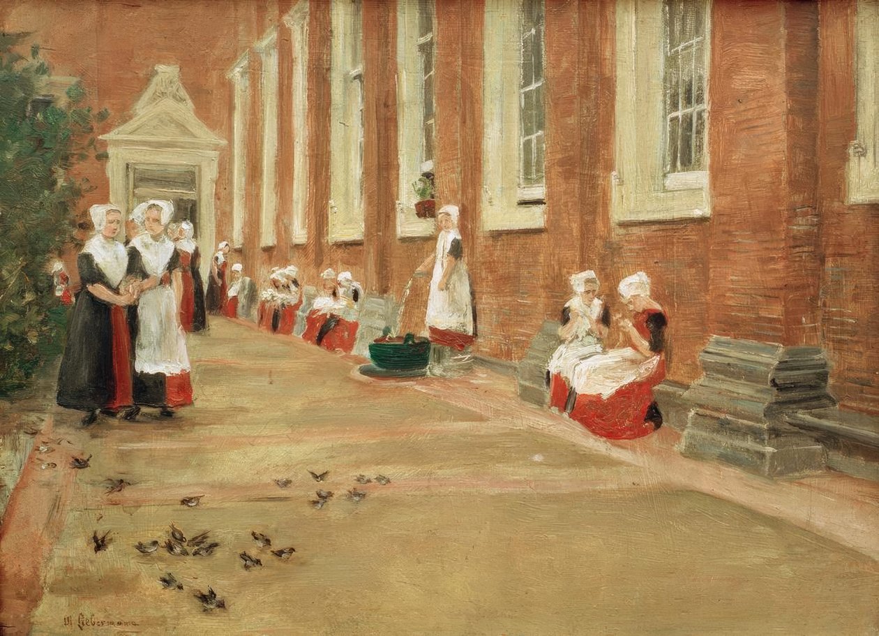Szabad időszak az amszterdami árvaházban alkotó: Max Liebermann
