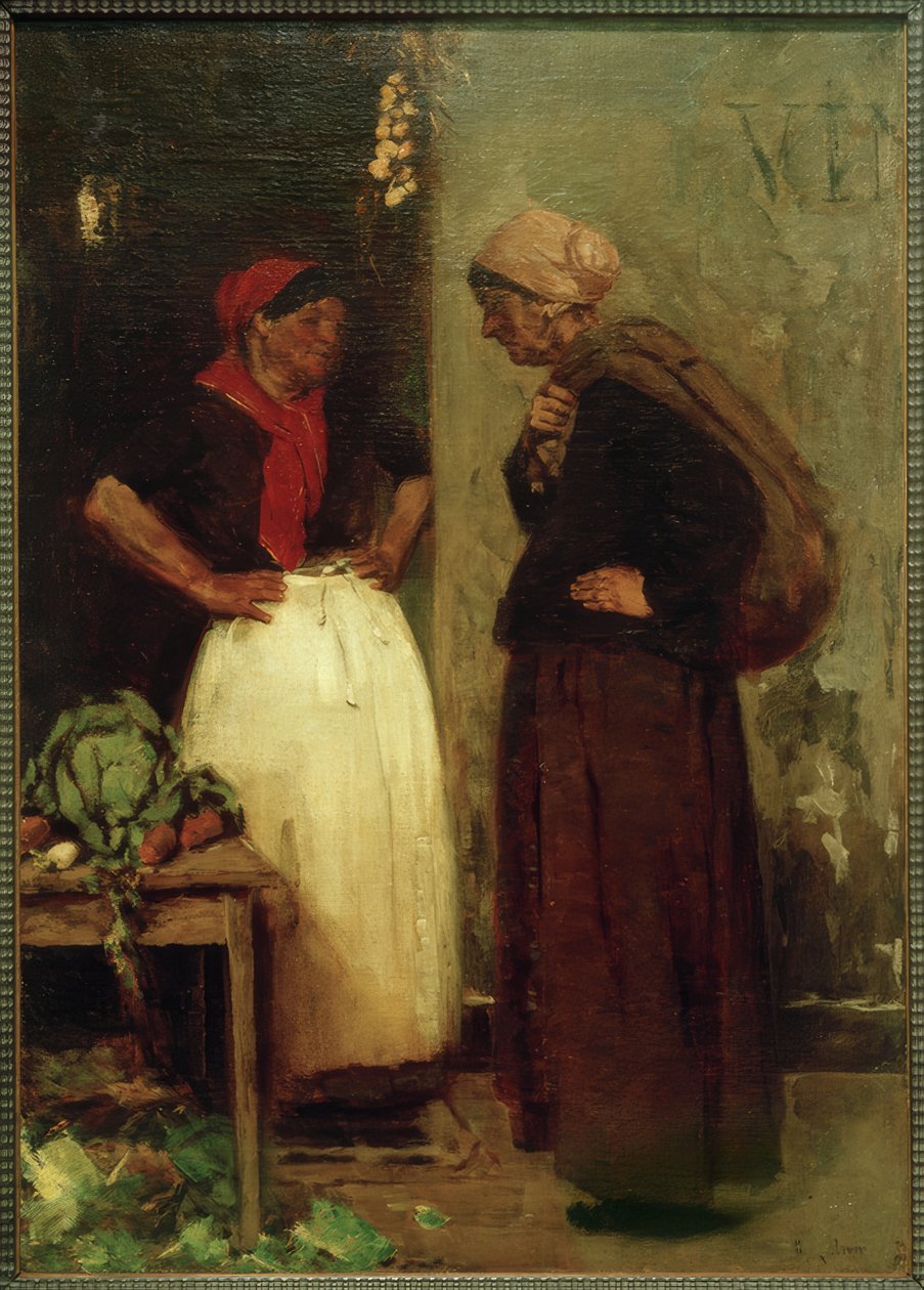 Zöldségbolt - Piaci jelenet alkotó: Max Liebermann