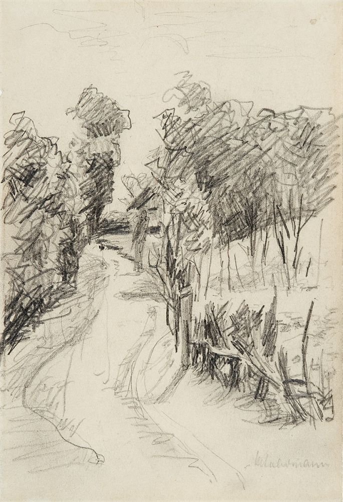 Holland táj, ösvény alkotó: Max Liebermann