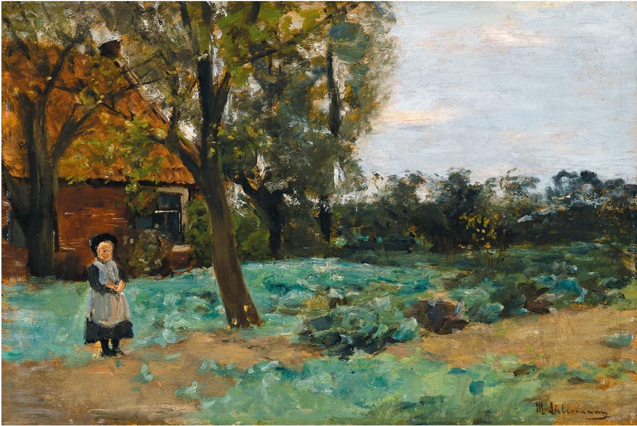 Holland parasztház gyermekkel alkotó: Max Liebermann