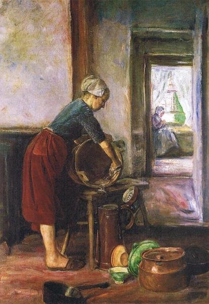 A konyhában alkotó: Max Liebermann