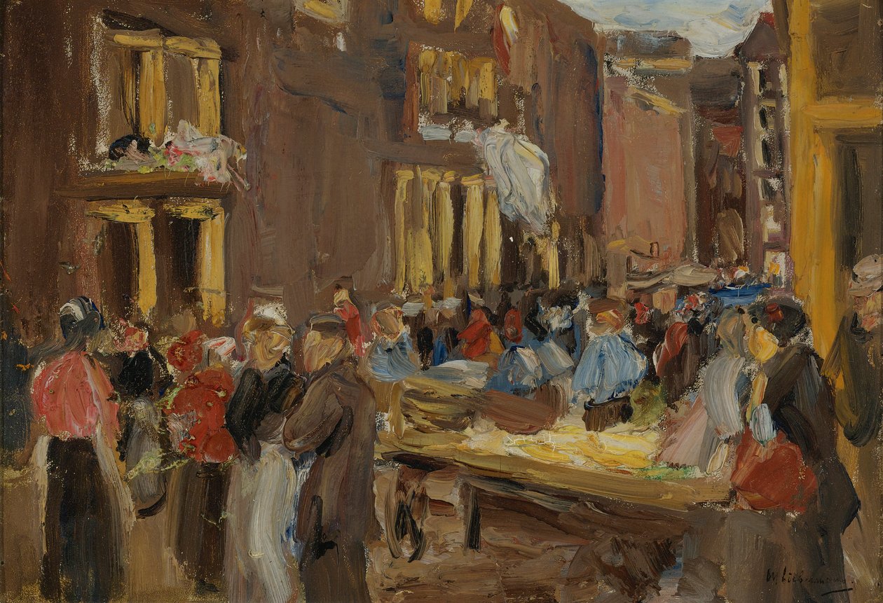 Judengasse Amszterdamban alkotó: Max Liebermann