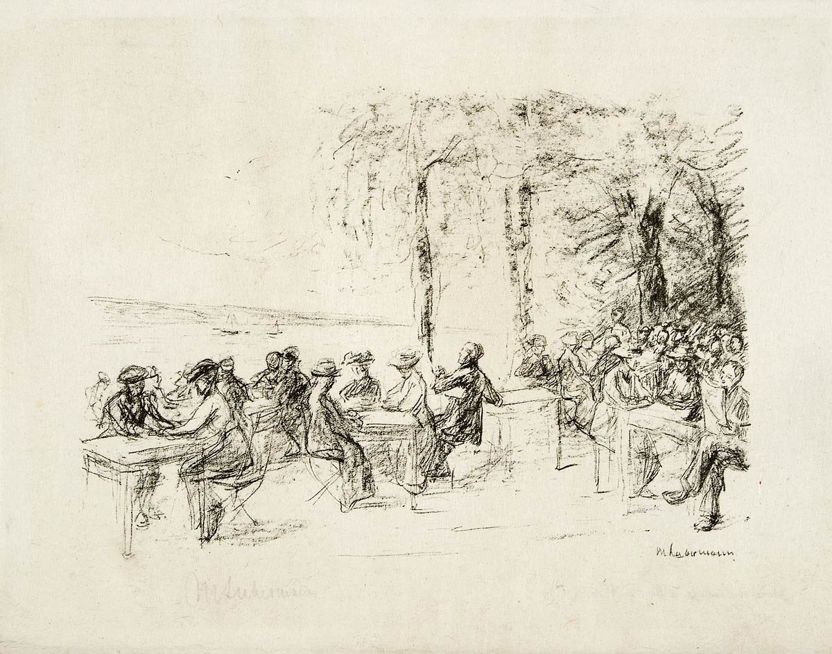 Kávékert a Havel -en alkotó: Max Liebermann