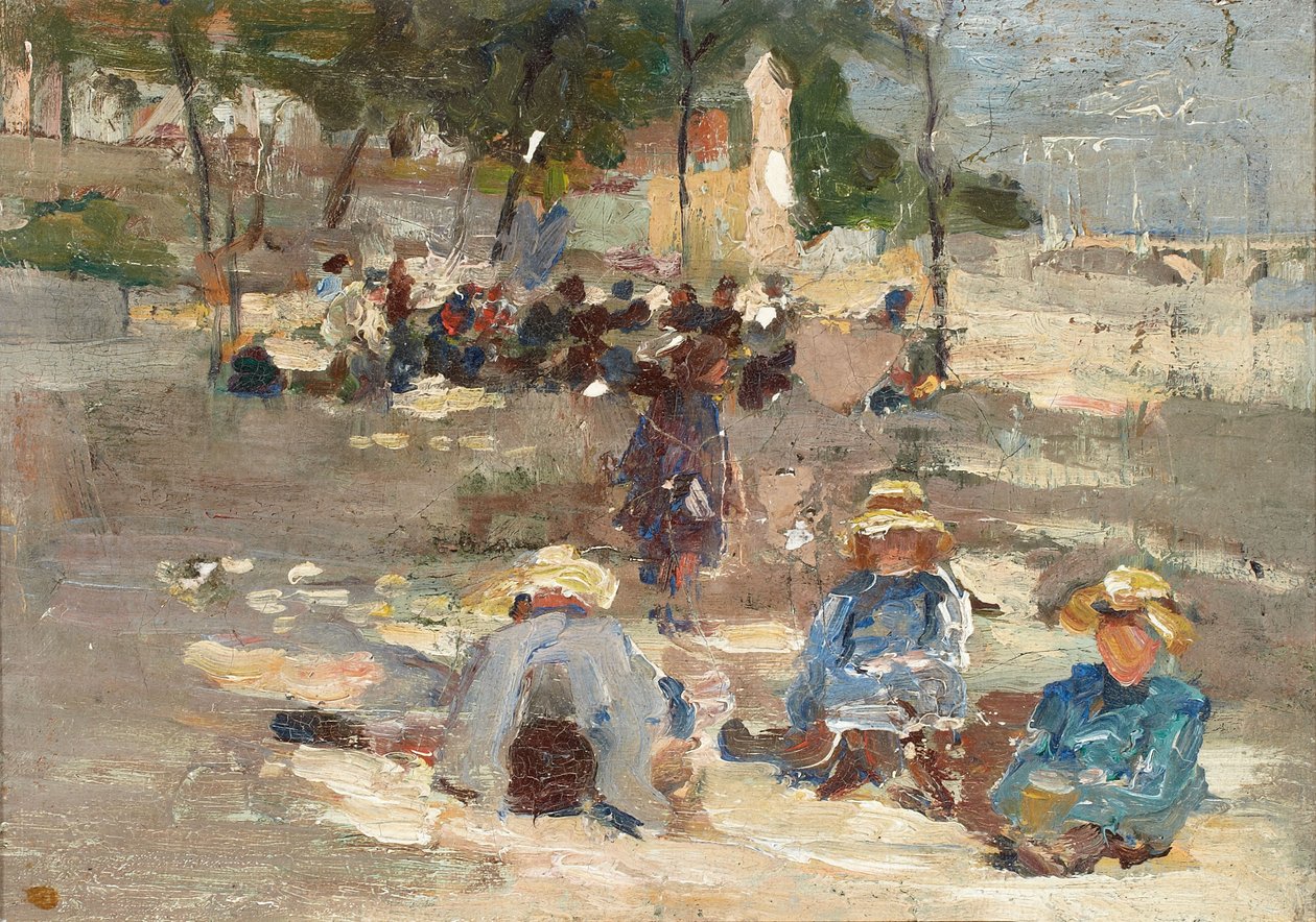 Piknik a parkban alkotó: Max Liebermann