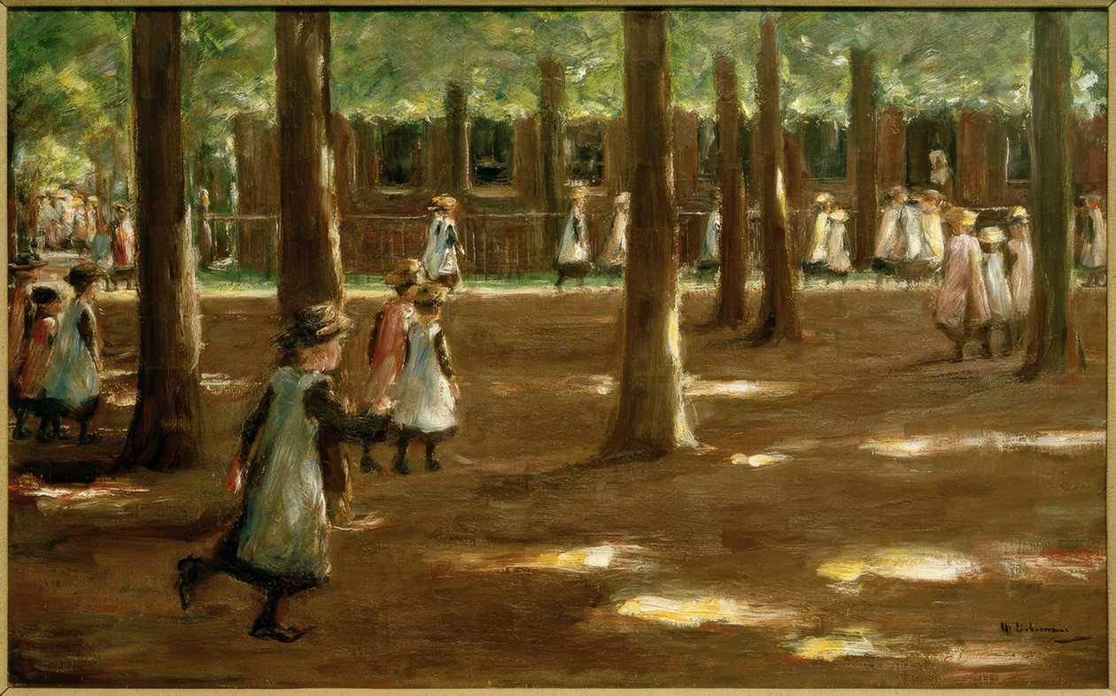Iskolai tanfolyam Larenben - kompozíciós tanulmány alkotó: Max Liebermann