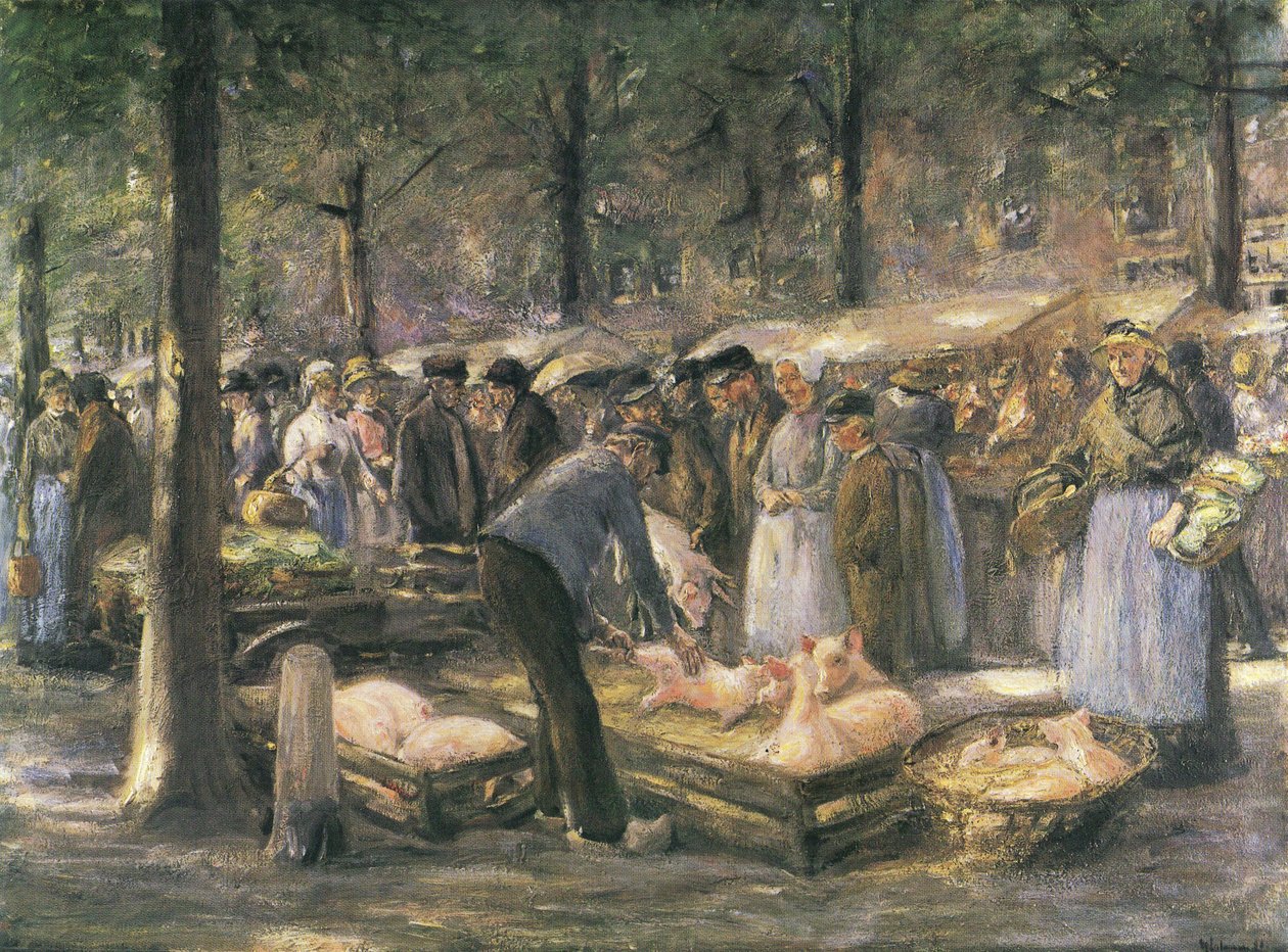 Sertéspiac Haarlemben alkotó: Max Liebermann
