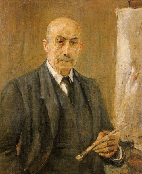 Önarckép palettával alkotó: Max Liebermann