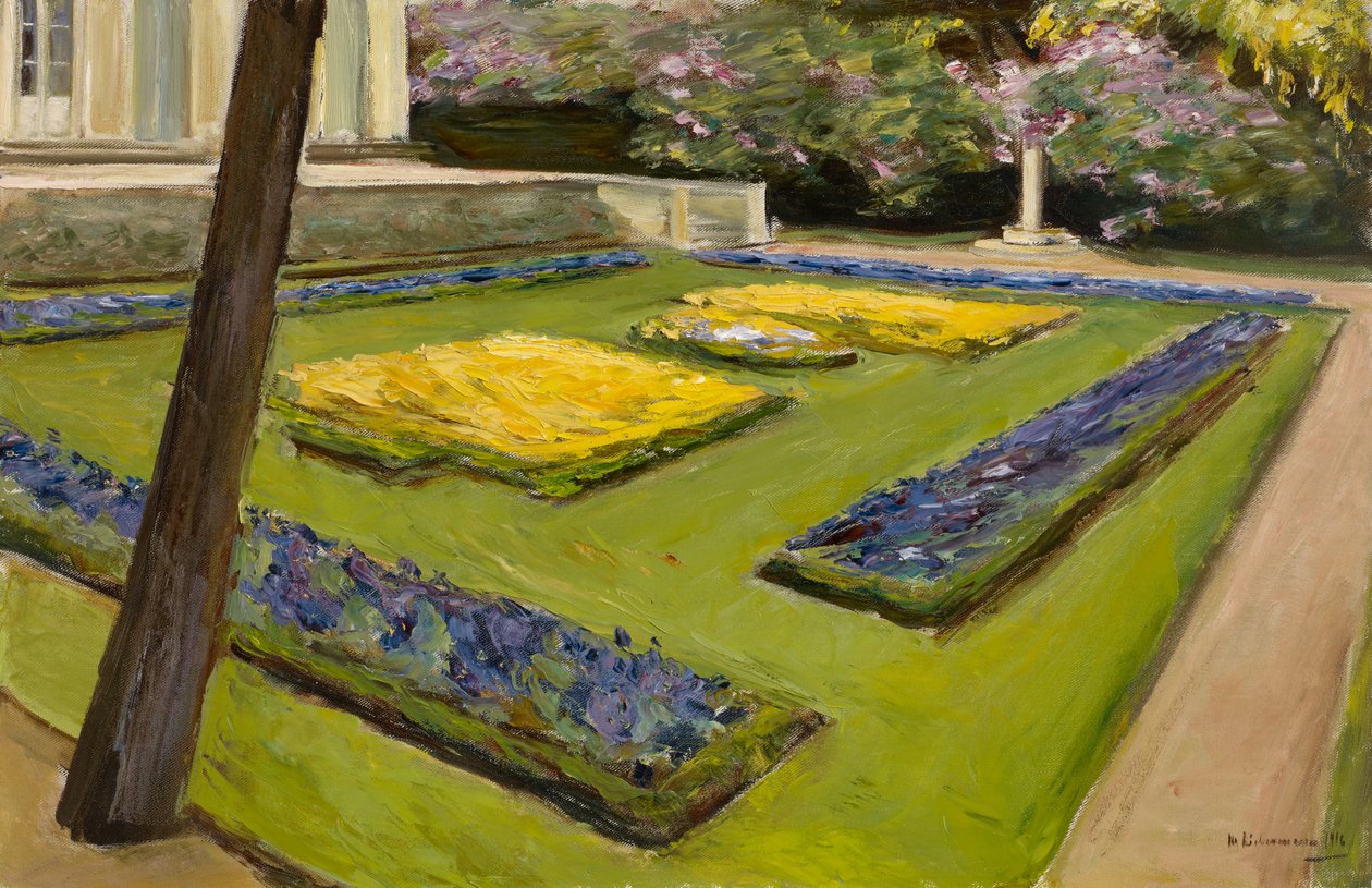 Terasz a kertben a Wannsee-tó közelében északnyugat felé, 1916 alkotó: Max Liebermann