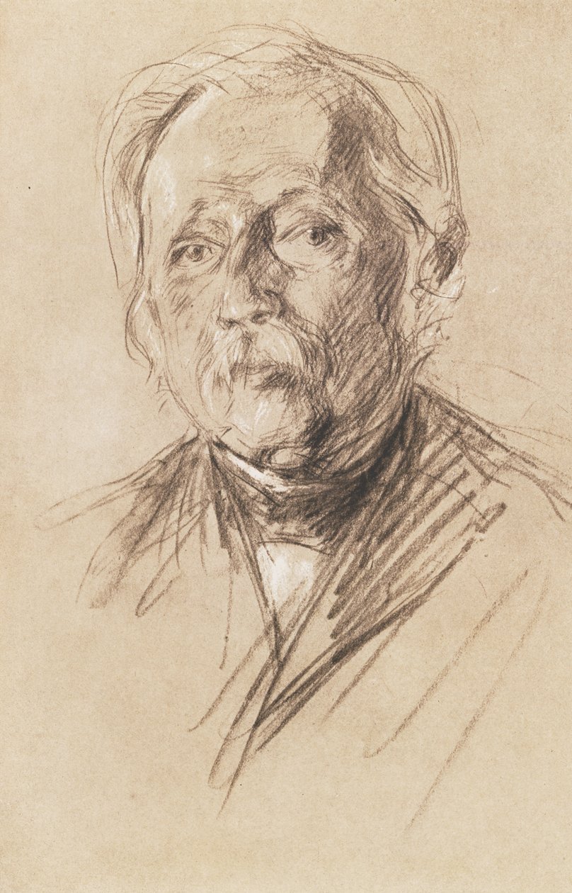 Theodor Fontane, 1896 (szén papíron) alkotó: Max Liebermann