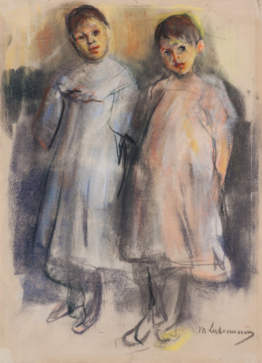 Két kislány, 1902 körül alkotó: Max Liebermann