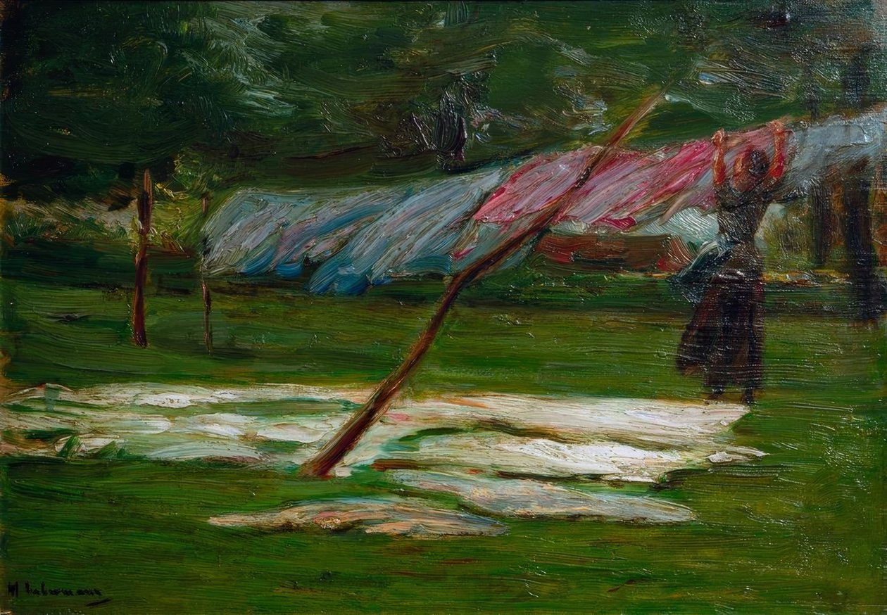 Ruhaszárítás - fehérítő alkotó: Max Liebermann