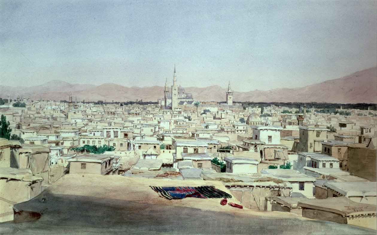 Damaszkusz, 1844 (wc) alkotó: Max Schmidt