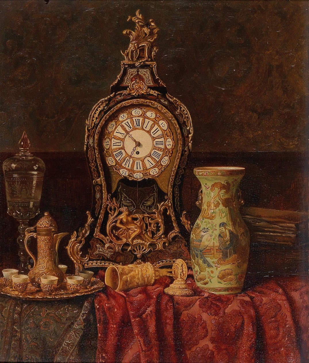 Csendélet régiségekkel alkotó: Max Schodl