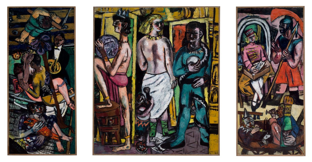 Akrobaták alkotó: Max Beckmann