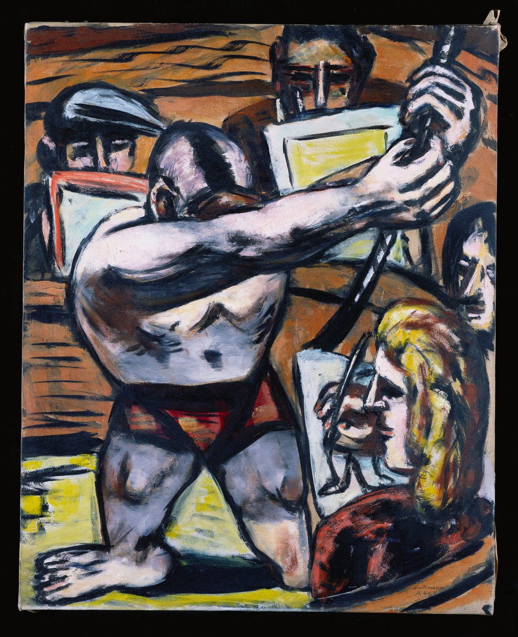 Akademie II, 1944. ősz (olaj, vászon) alkotó: Max Beckmann