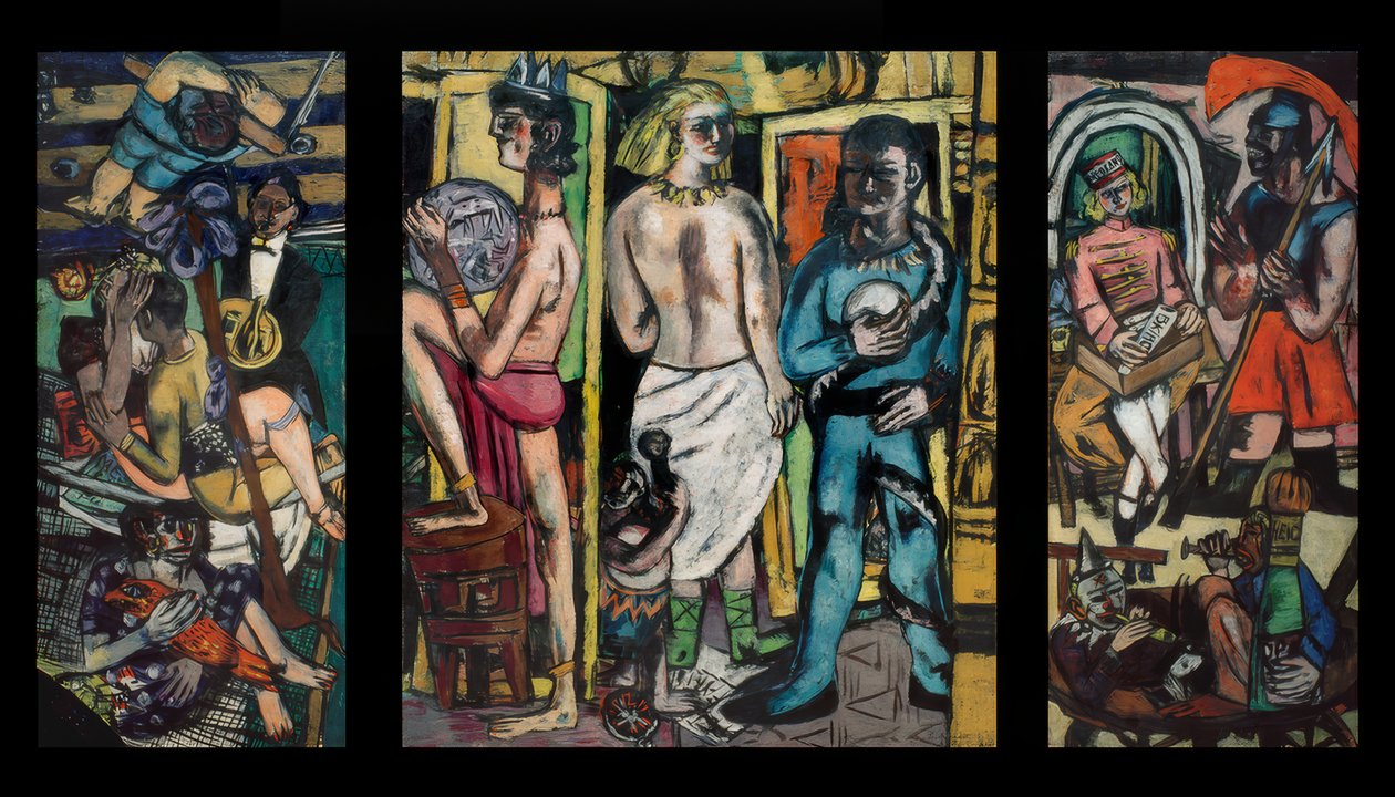 Akrobaták alkotó: Max Beckmann
