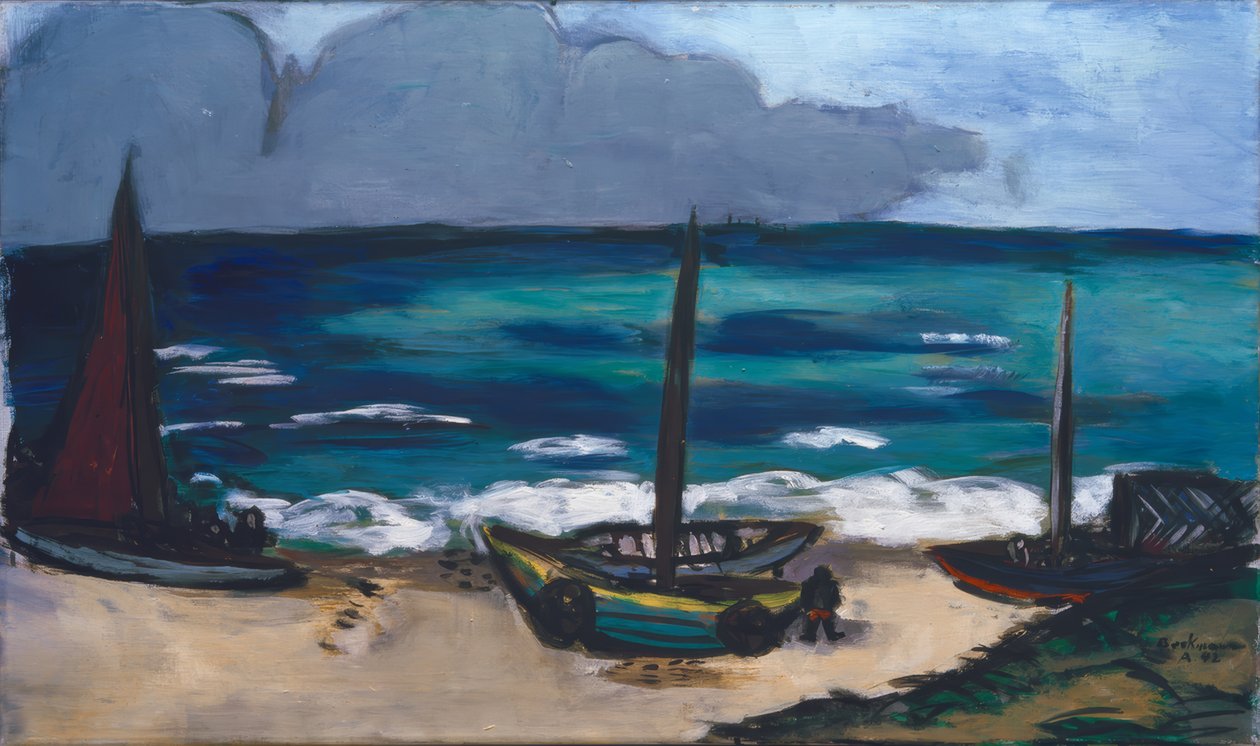 Közeledik a zivatar a tenger mellett alkotó: Max Beckmann