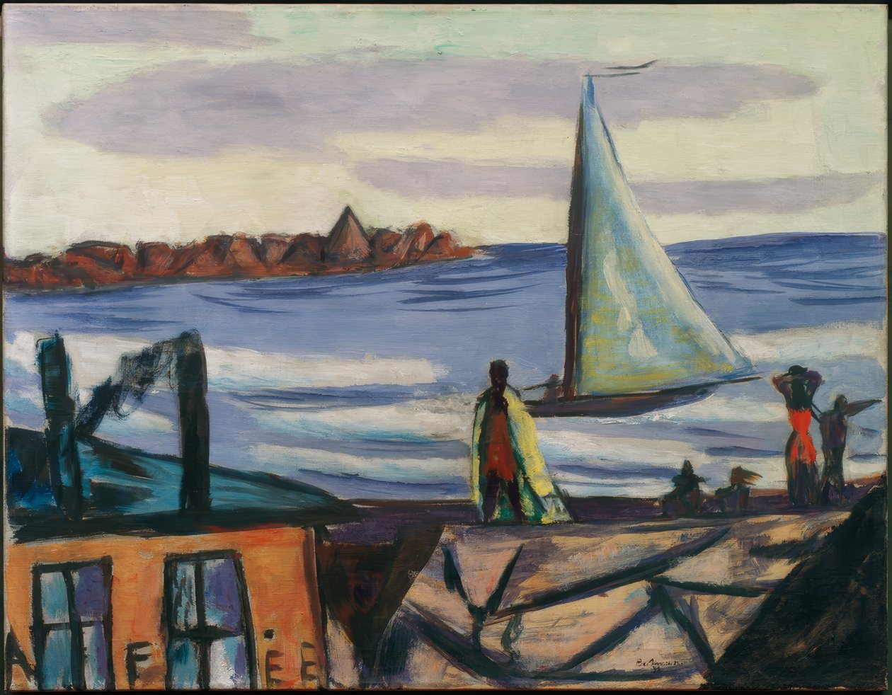 Fürdőszoba kilátás Bandol közelében alkotó: Max Beckmann