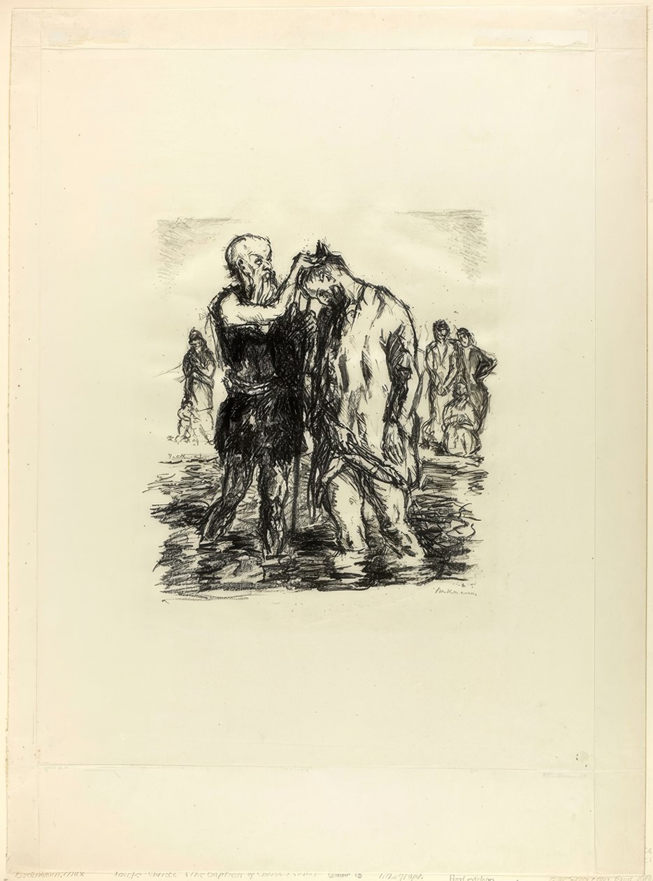 Krisztus keresztsége alkotó: Max Beckmann