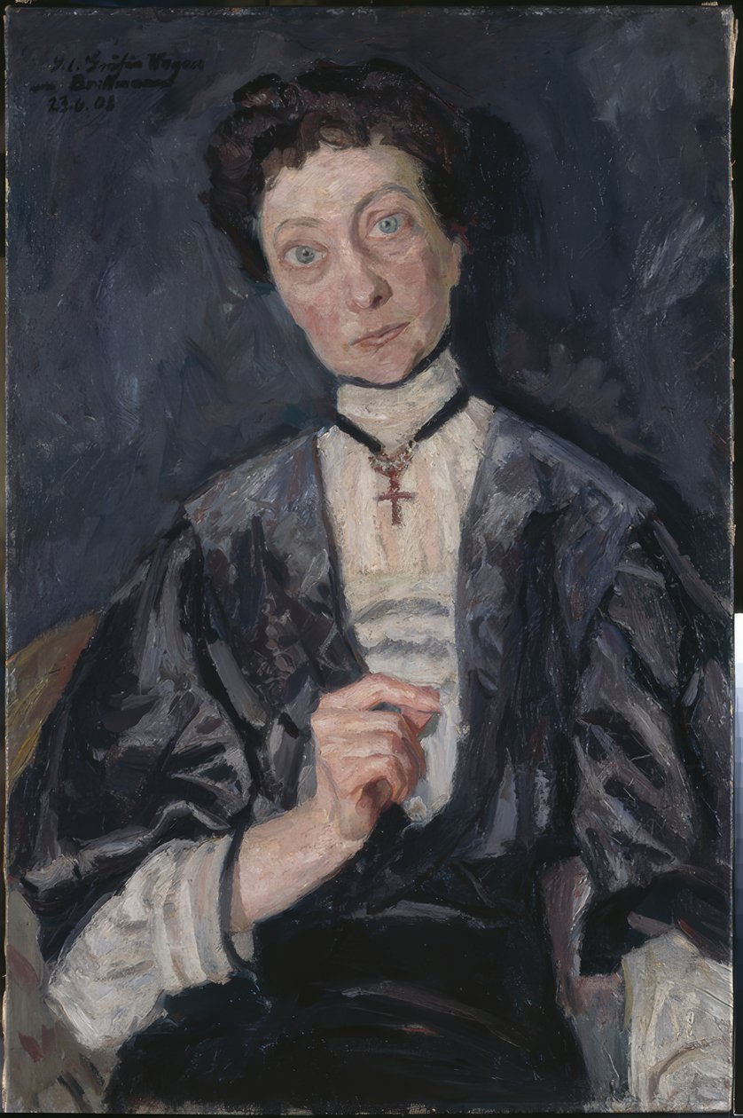 S. vom Hagen grófnő portréja alkotó: Max Beckmann
