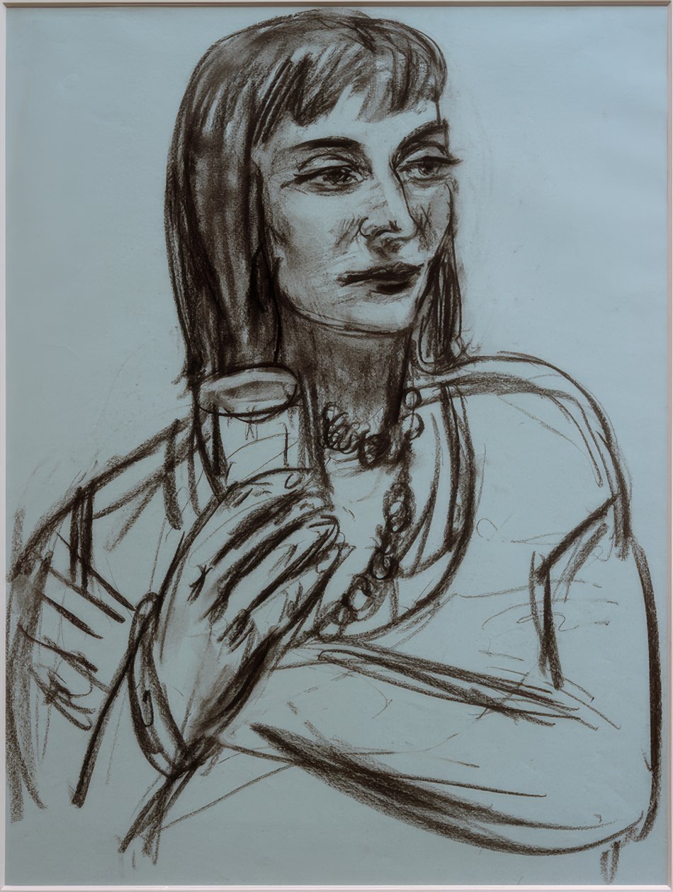 Marion Greenwood portréja alkotó: Max Beckmann