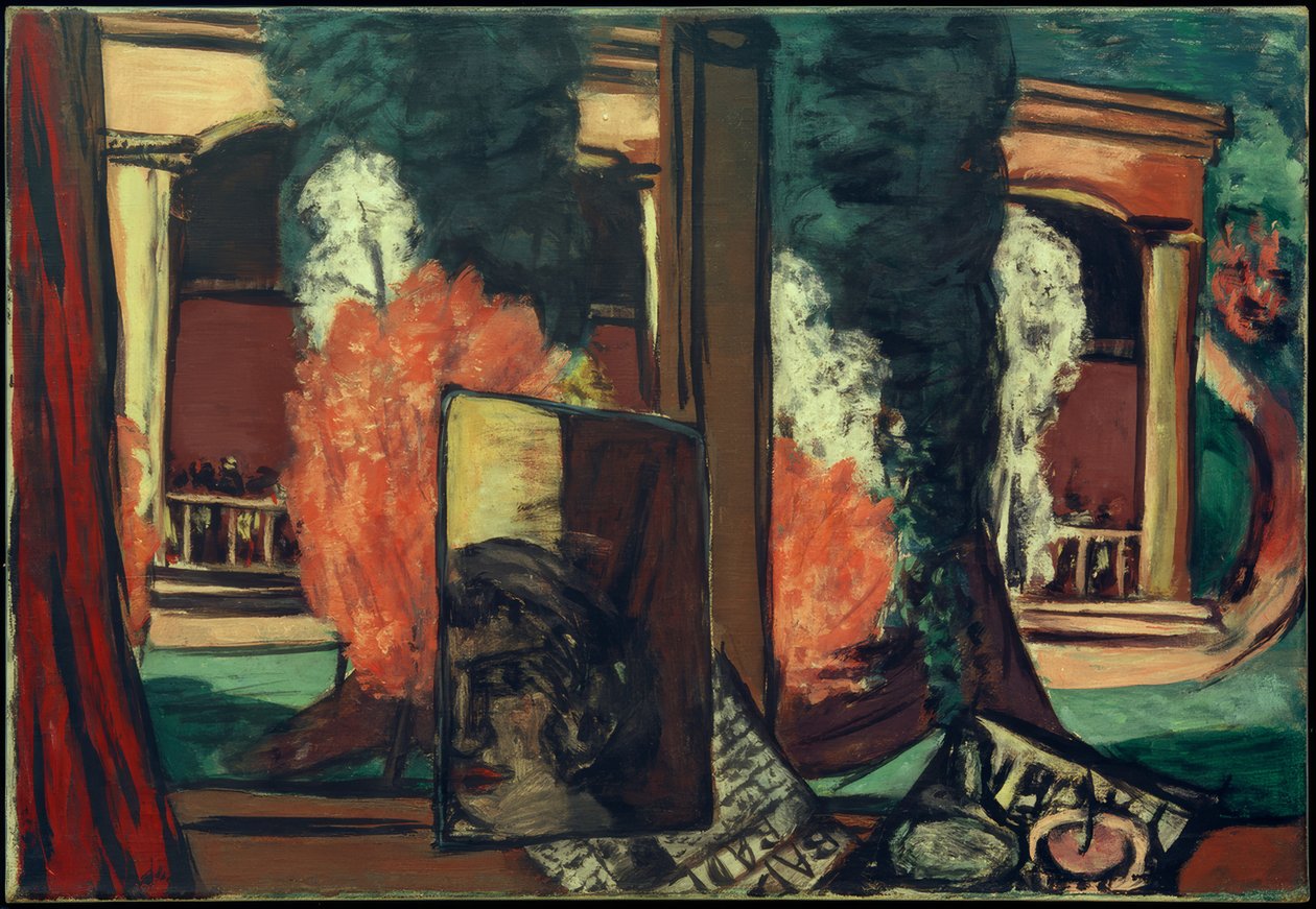 Kilátás az ablakból Baden-Badenben alkotó: Max Beckmann