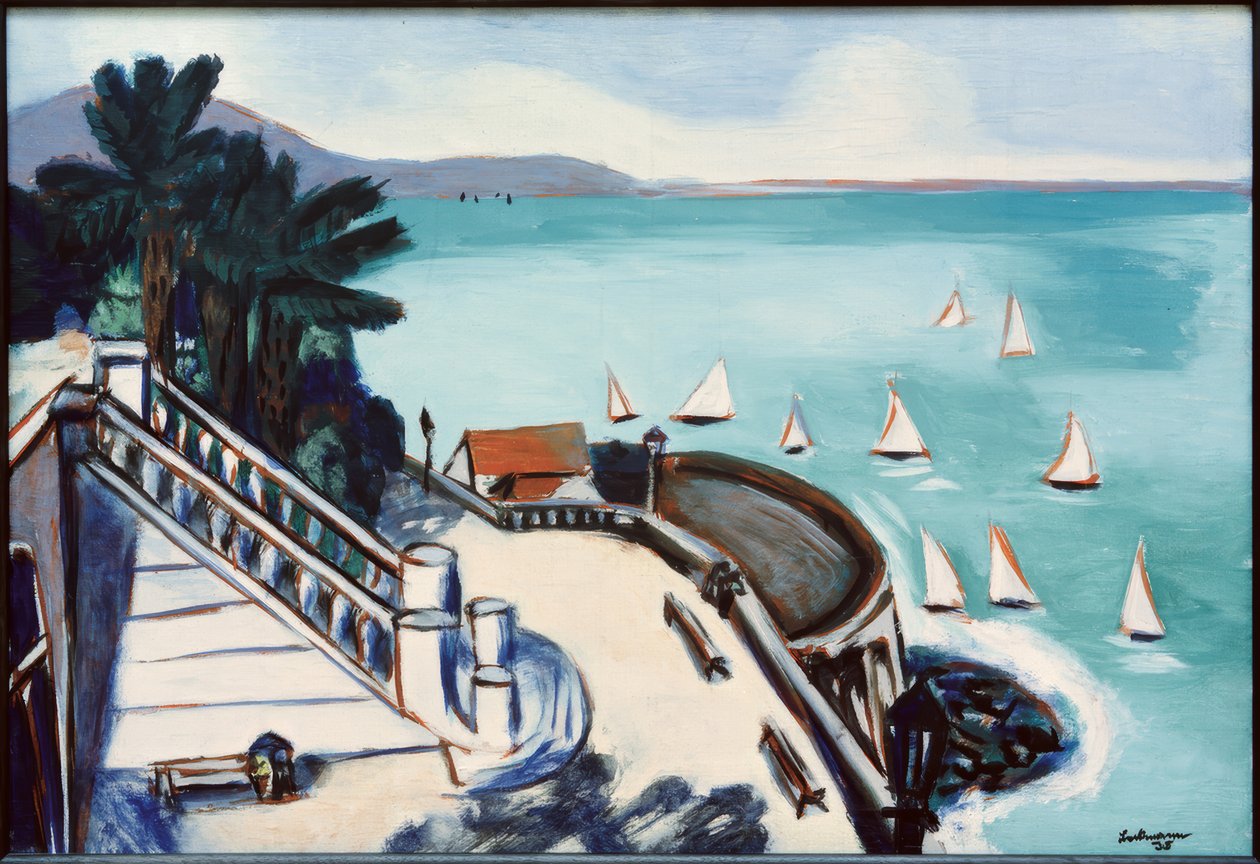 Kilátás a teraszról Monte Carlóban alkotó: Max Beckmann
