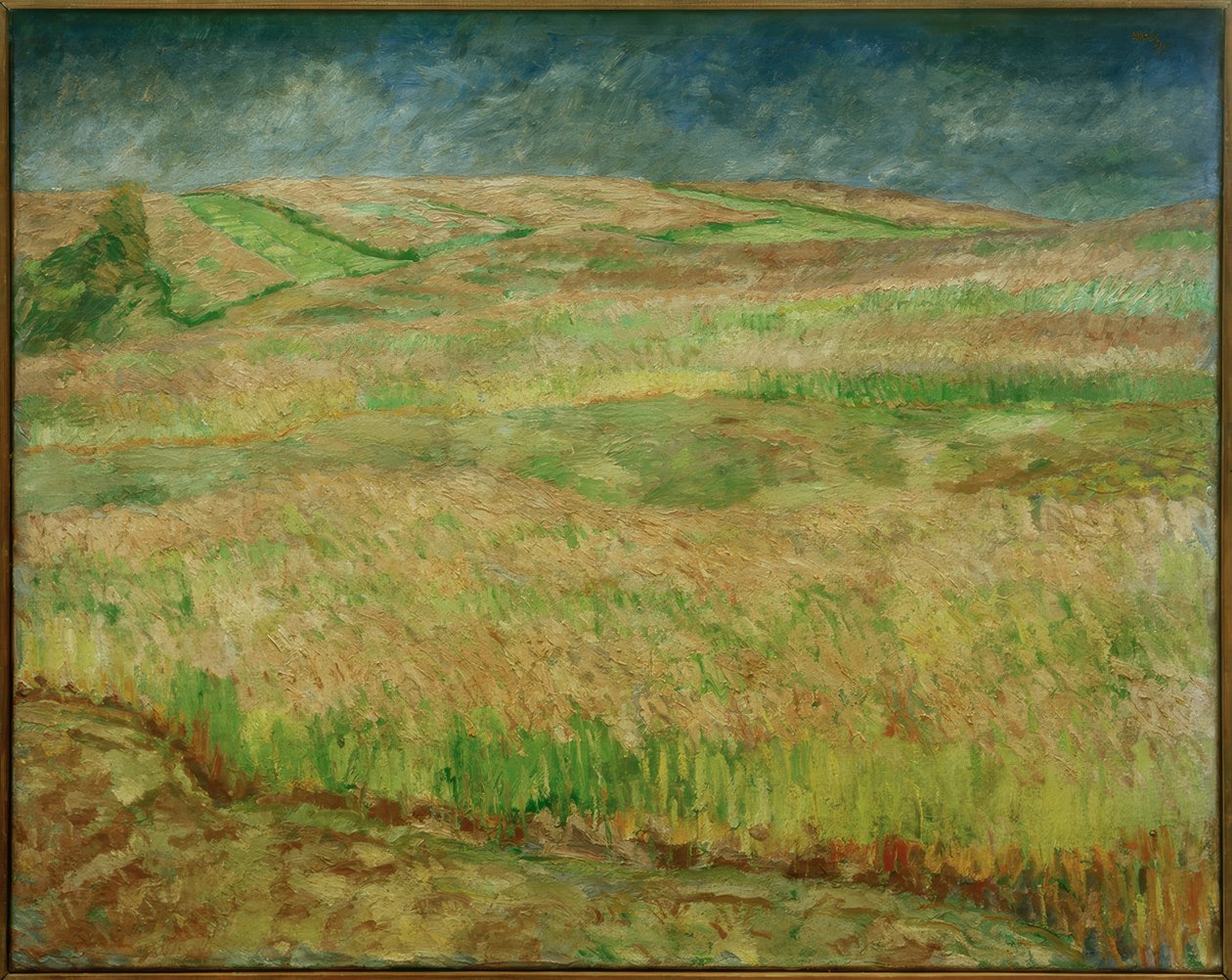 Virágzó gabona tájak alkotó: Max Beckmann