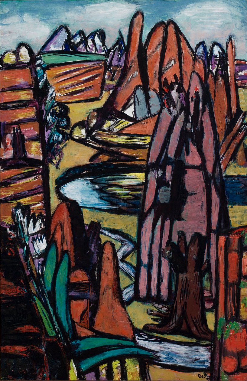 Boulder – Sziklás táj alkotó: Max Beckmann