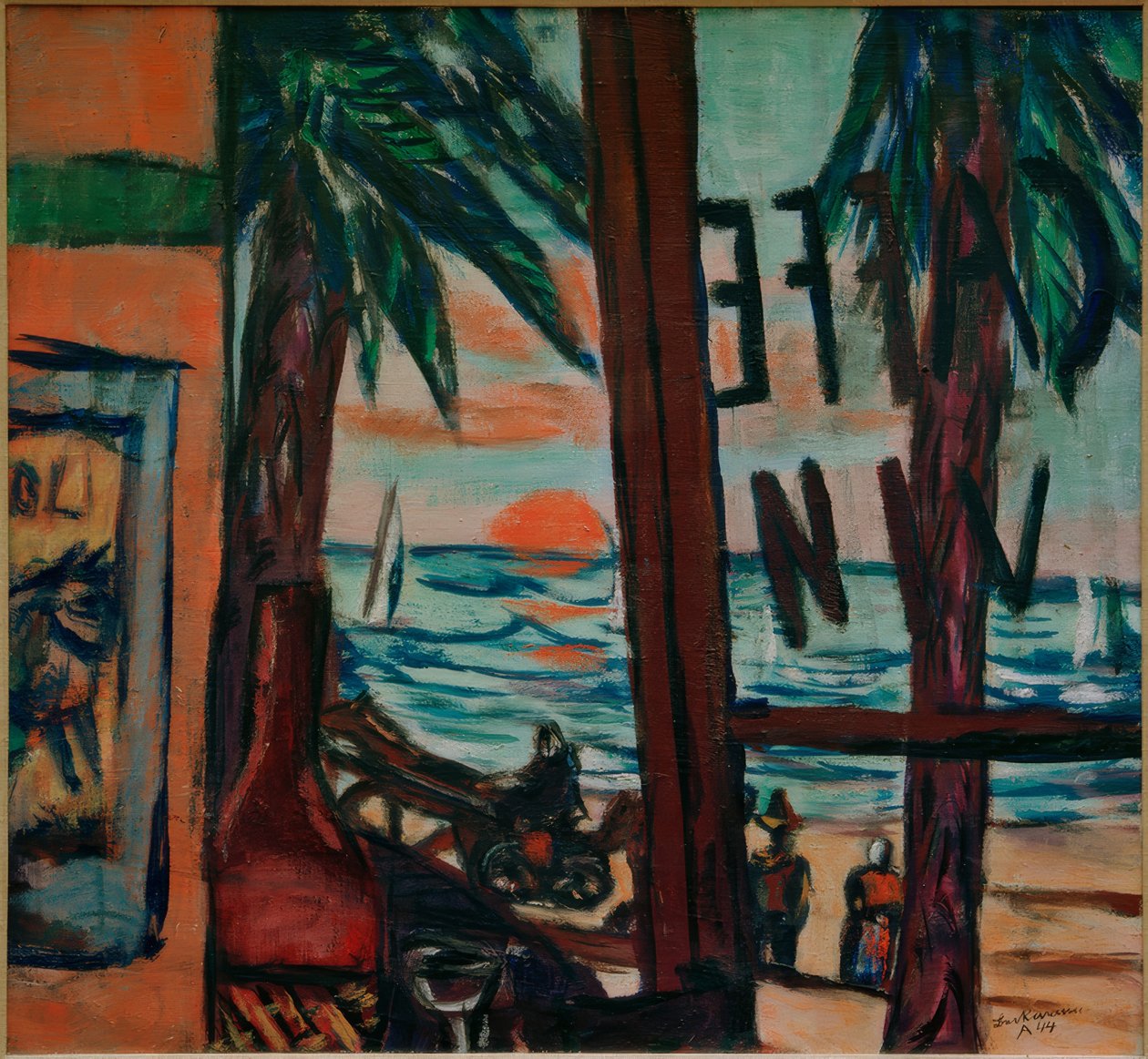 Cafe Bandol alkotó: Max Beckmann