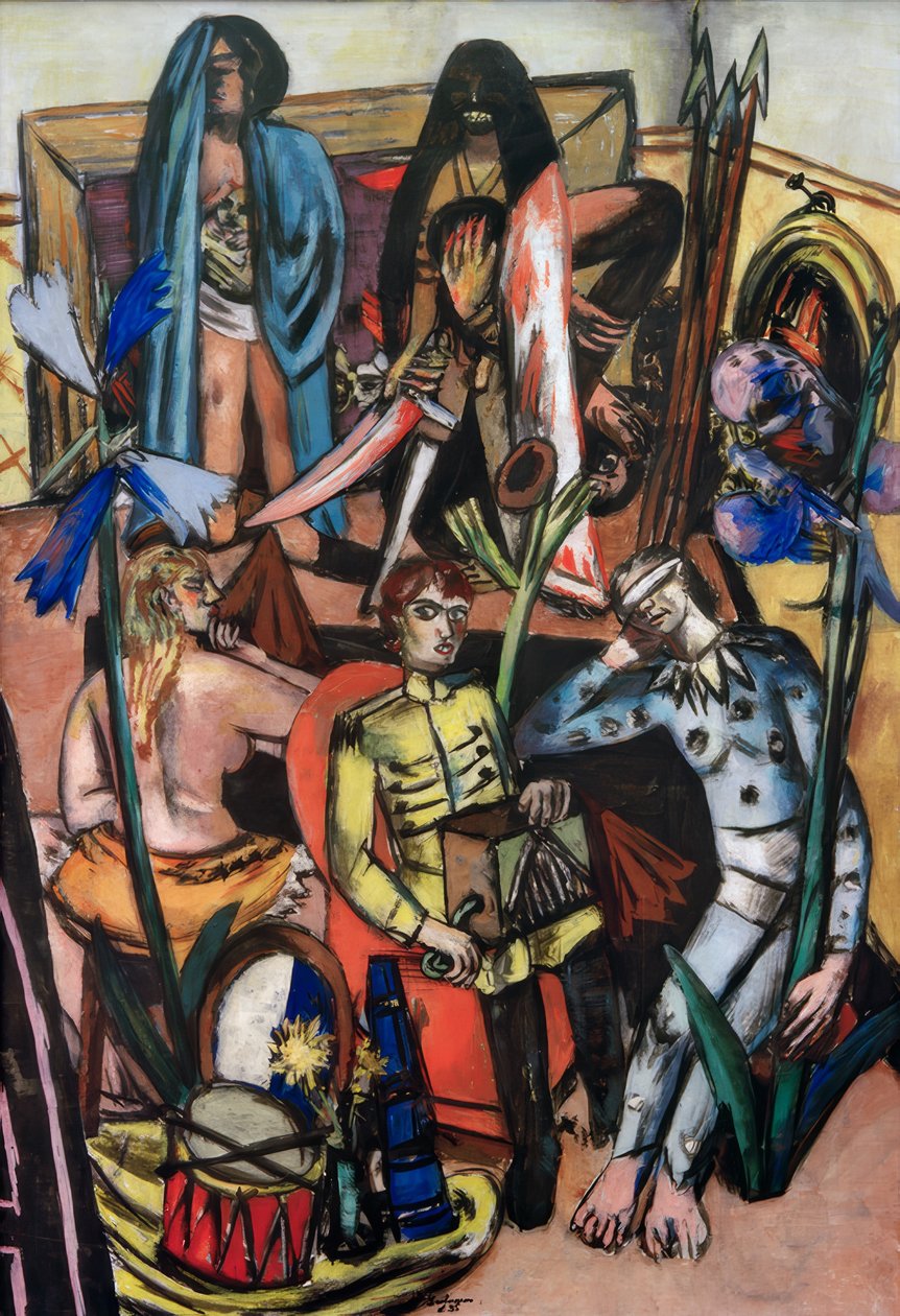 A Leiermann (Az élet dala) alkotó: Max Beckmann