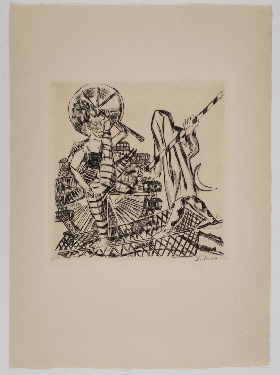 A kötéltáncosok alkotó: Max Beckmann