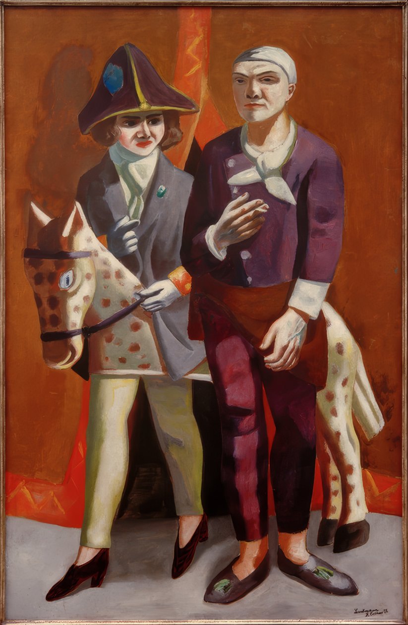 Karneváli dupla portré alkotó: Max Beckmann