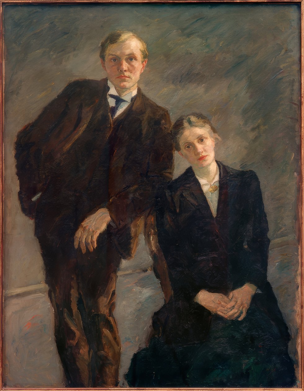 Max Beckmann és Minna Beckmann-Tube kettős portréja alkotó: Max Beckmann