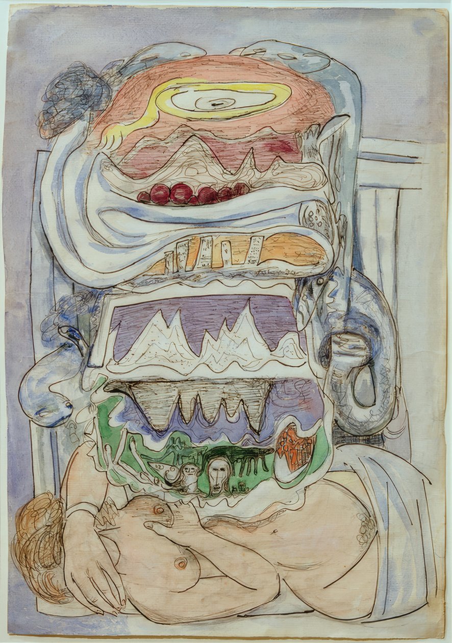 Álom a világtérképről (univerzum) alkotó: Max Beckmann