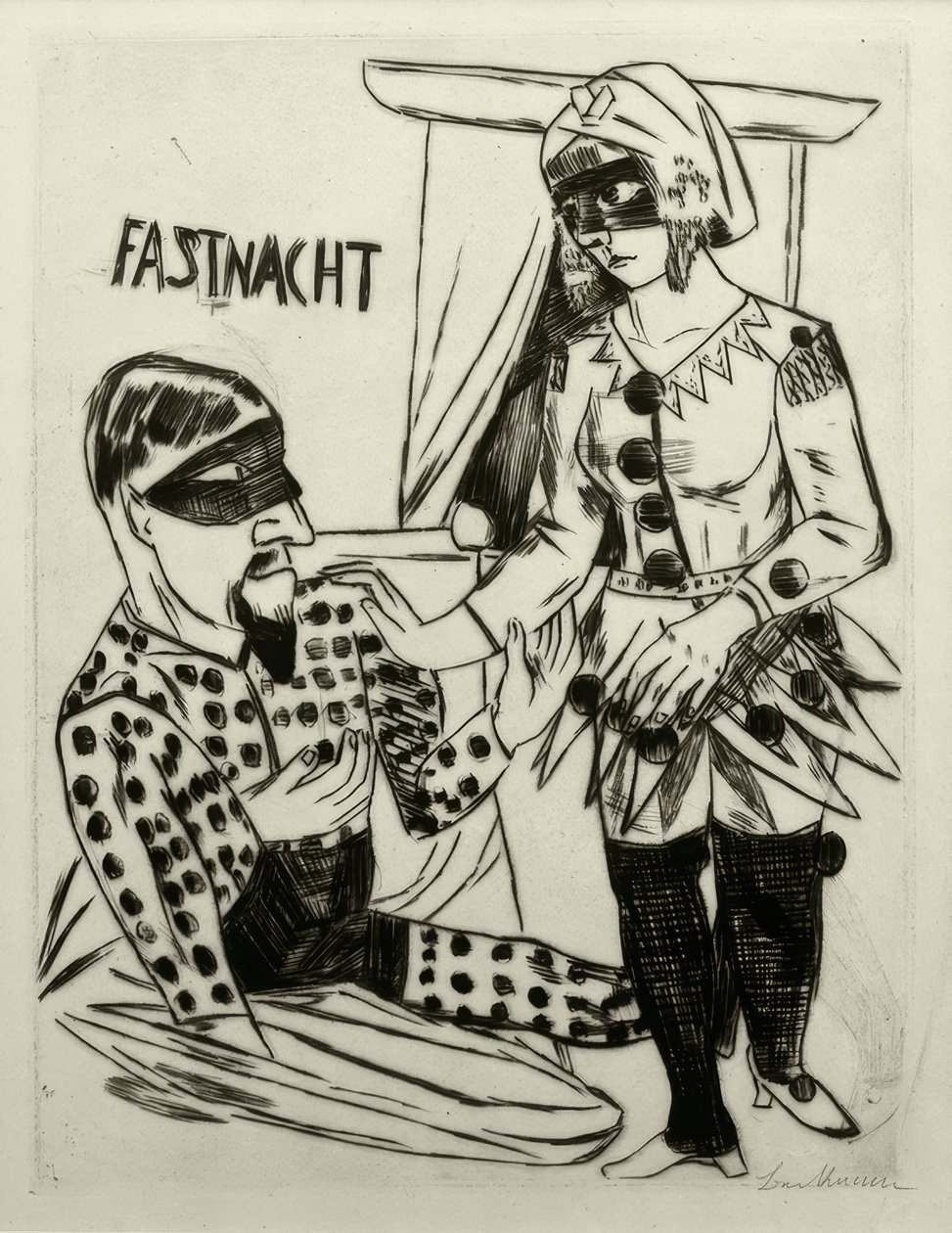 Mardi Gras alkotó: Max Beckmann