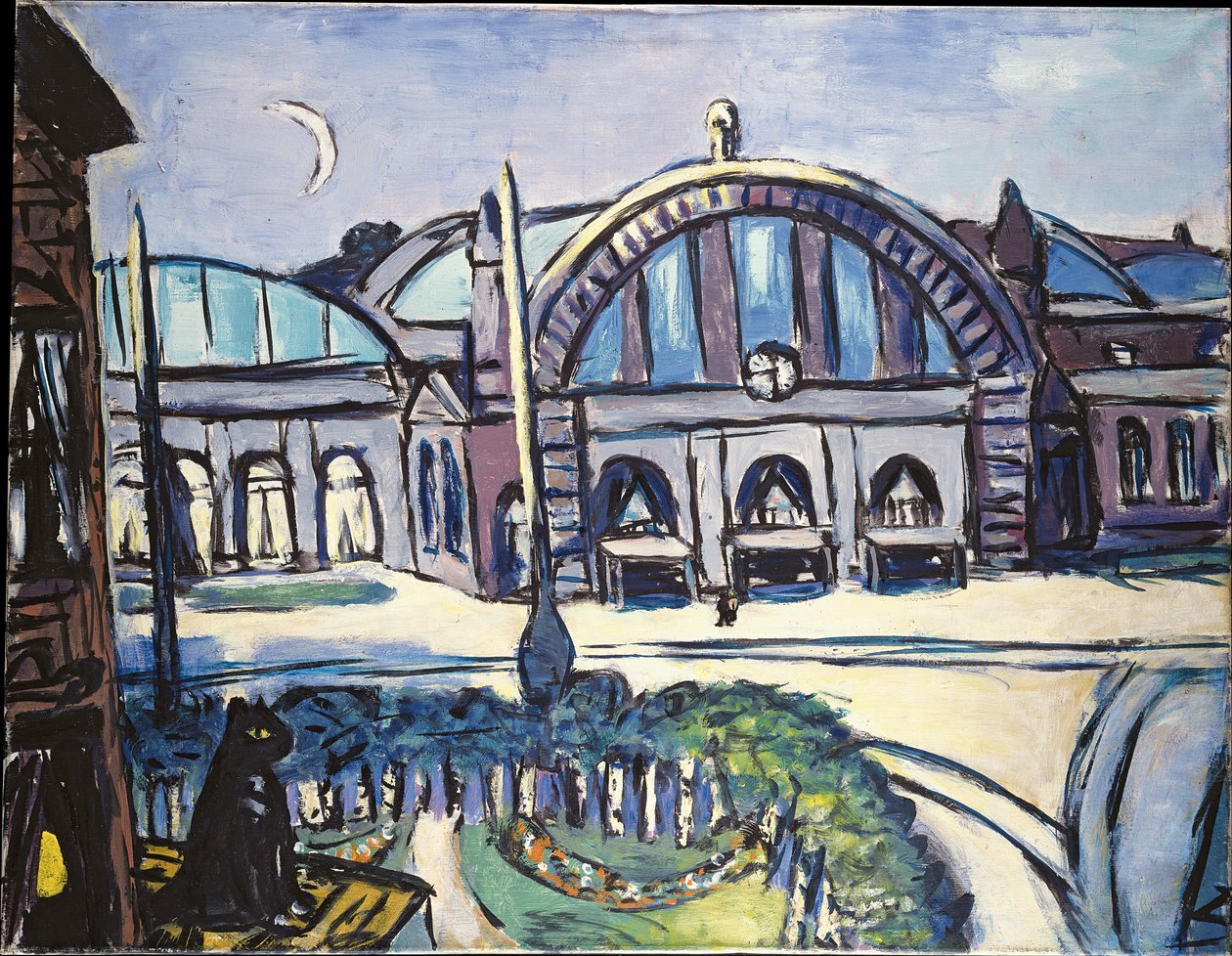 Frankfurt főpályaudvara alkotó: Max Beckmann