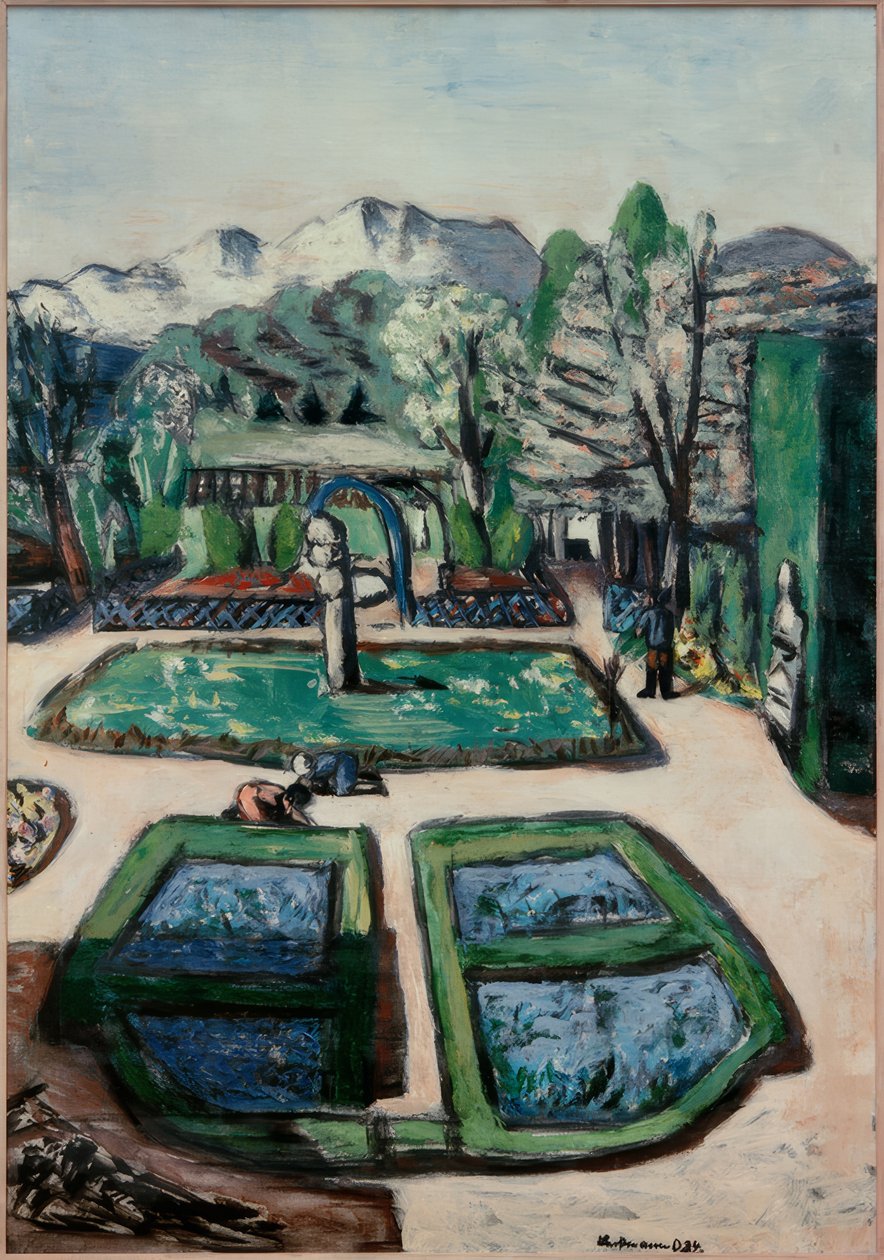 Kerti táj tavasszal alkotó: Max Beckmann