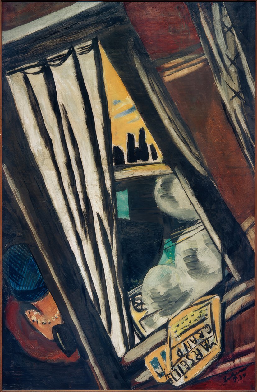 Arany nyíl: Kilátás a gyorsvonat ablakából alkotó: Max Beckmann