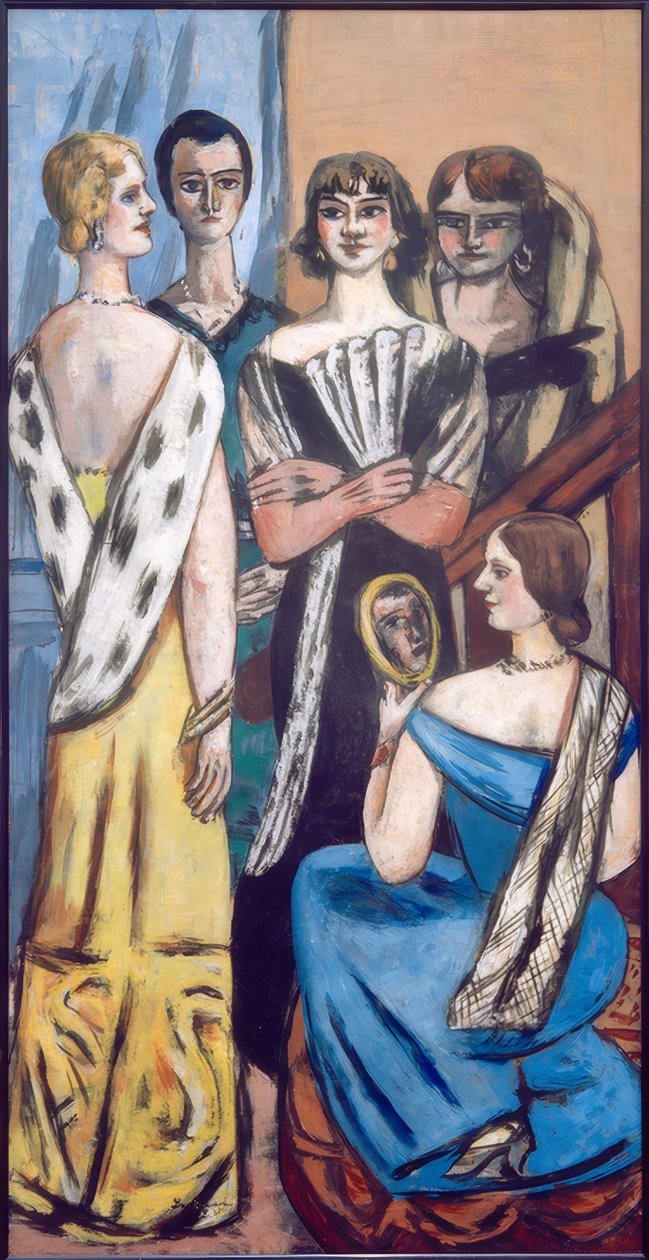 Nagy női kép (öt nő) alkotó: Max Beckmann