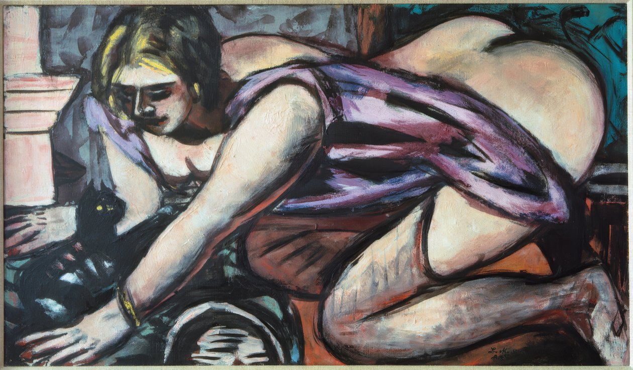Fél fellépés macskával alkotó: Max Beckmann