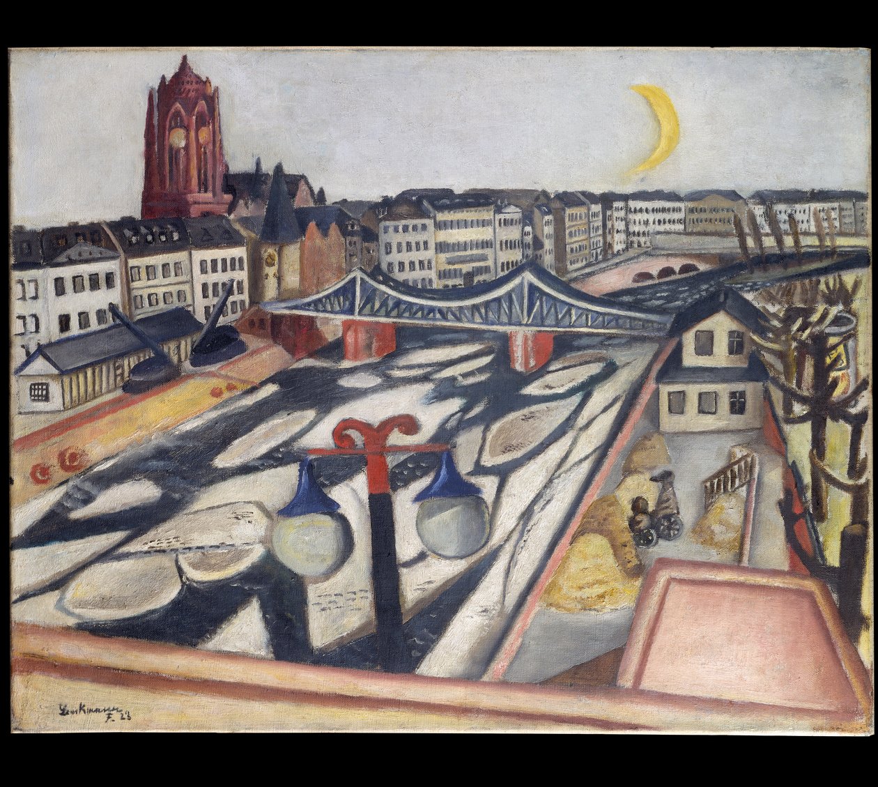 Jég a folyón alkotó: Max Beckmann