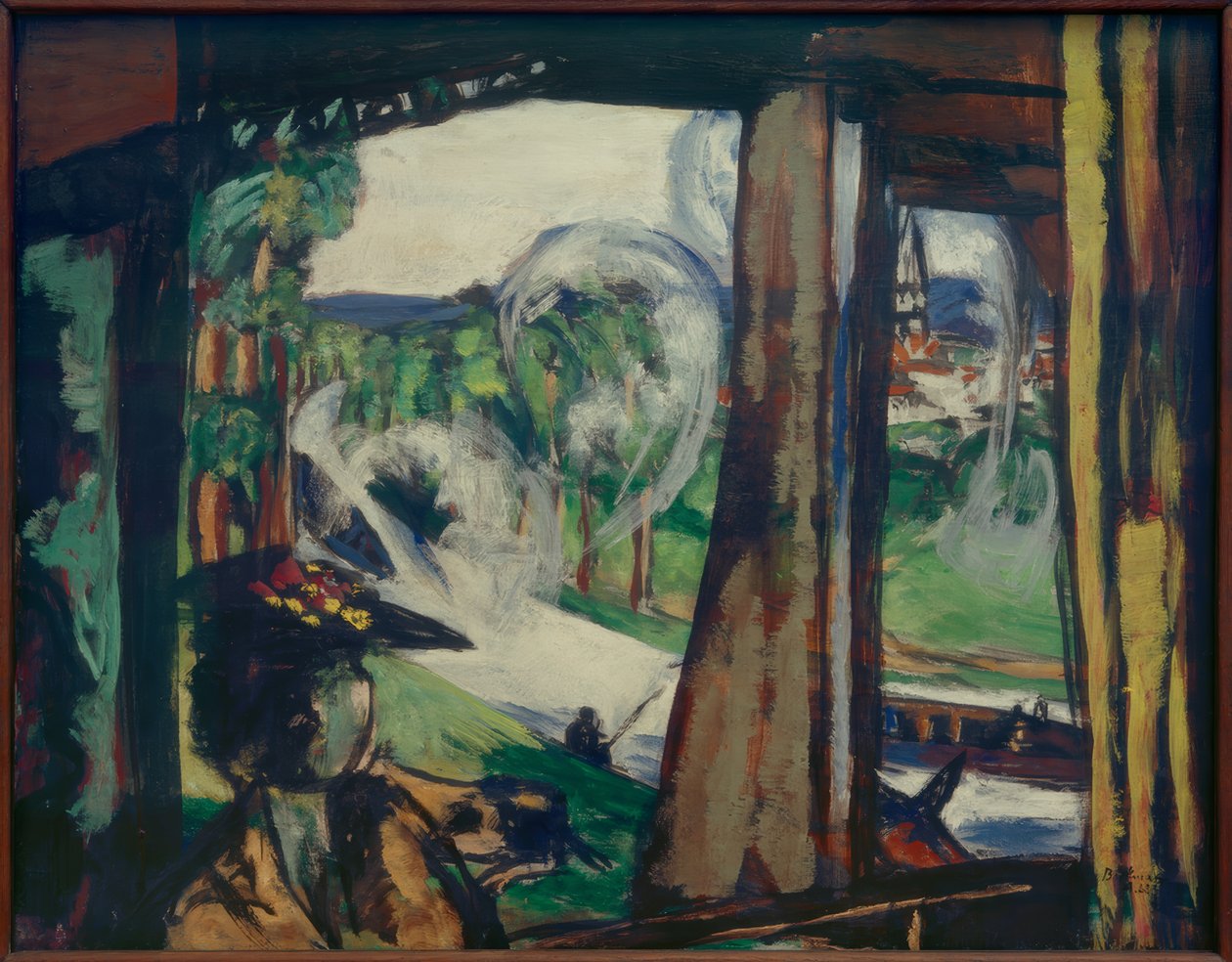 A vasúton (Észak-Franciaország) alkotó: Max Beckmann